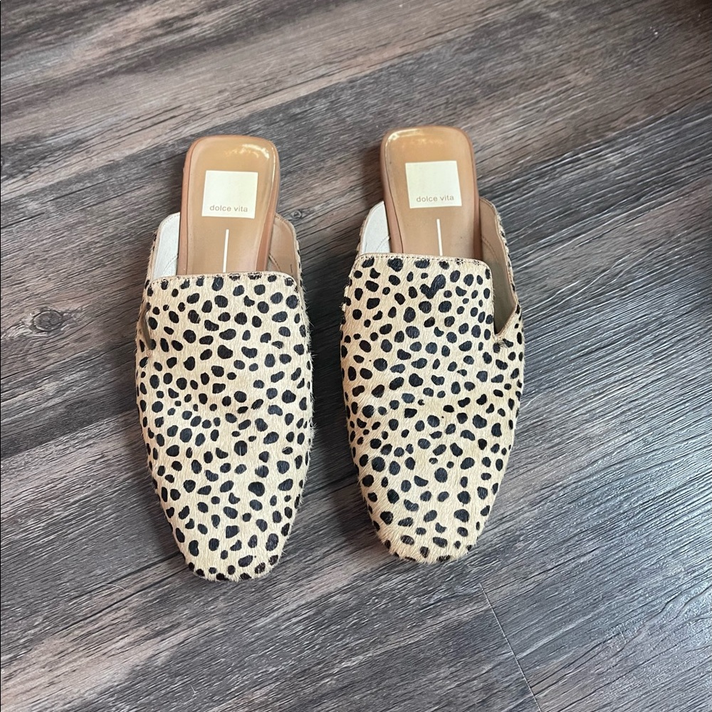 Dolce Vita Leopard Mules